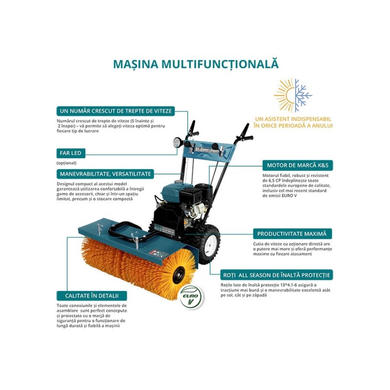 Masina multifunctionala 6.5CP, 80cm - Konner & Sohnen - KS-7HP-MFM-80E Masina multifunctionala 6.5CP, 80cm - Konner & Sohnen - KS-7HP-MFM-80E