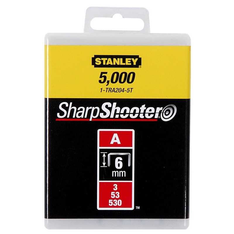Stanley 1-TRA204T Capse standard 6 mm / 1/4" 1000 buc. tip a 5/53/530