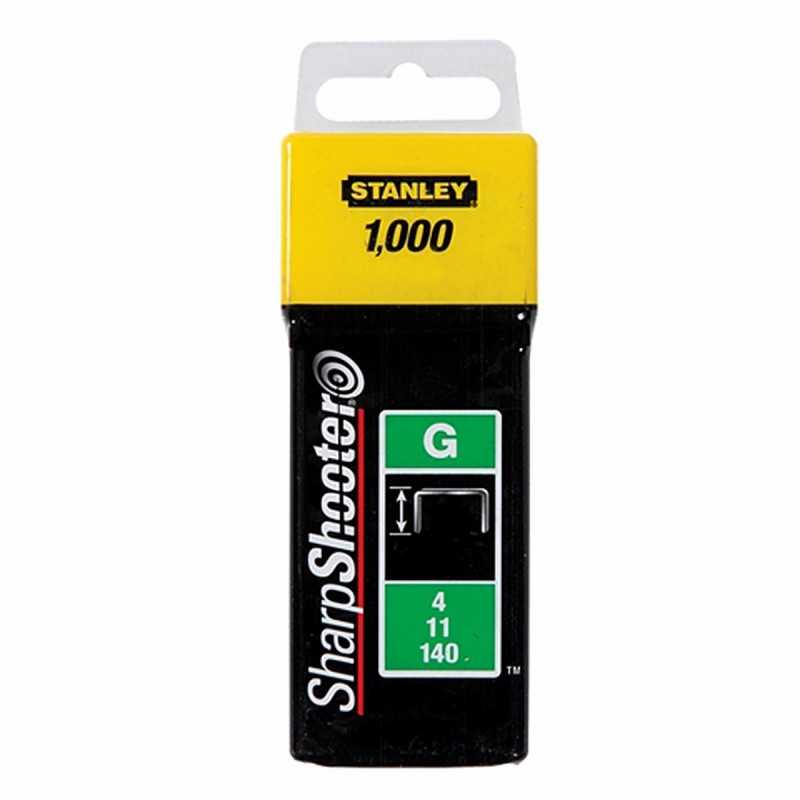 Stanley 1-TRA705T Set 1000 Capse de inalta calitate tip G 4/11/140, 8 mm / 5/16"