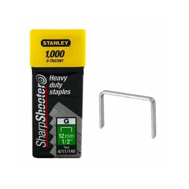 Stanley 1-TRA708T Set 1000 Capse de inalta calitate tip G/4/11/140, 12 mm / 1/2"