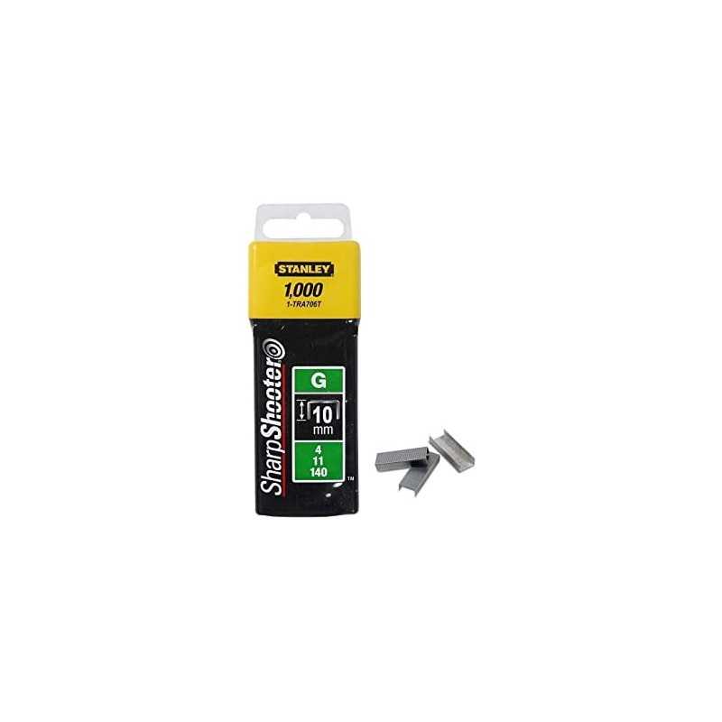 Stanley 1-TRA706T Set 1000 Capse de inalta calitate tip G 4/11/140, 10 mm / 3/8"