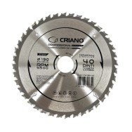 Disc Premium TCT - panza de fierastrau circular pentru taiat lemn, 190x30/25.4/20 cu 40 dinti din carbura de tungsten (vidia) -