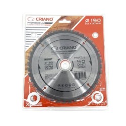 Disc Premium TCT - panza de fierastrau circular pentru taiat lemn, 190x30/25.4/20 cu 40 dinti din carbura de tungsten (vidia) -