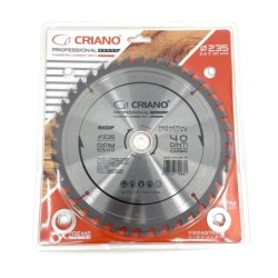 Disc Premium TCT - panza de fierastrau circular pentru taiat lemn, 235x30/25,4/20 cu 40 dinti din carbura de tungsten (vidia) - Disc Premium TCT - panza de fierastrau circular pentru taiat lemn, 235x30/25,4/20 cu 40 dinti din carbura de tungsten (vidia) -