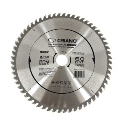 Disc Premium TCT - panza de fierastrau circular pentru taiat lemn, 260x30/25,4/20 cu 60 dinti din carbura de tungsten (vidia) -