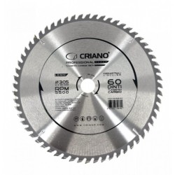 Disc Premium TCT - panza de fierastrau circular pentru taiat lemn, 305x30/25,4/20 cu 60 dinti din carbura de tungsten (vidia) -