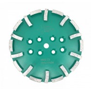 Disc cu segmenti diamantati pt. slefuire pardoseli - segment dur - Verde - 250 mm - prindere 19mm - DXDY.8500.250.23