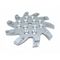 Disc stea cu segmenti diamantati pt. slefuire pardoseli - segment 10 buc DPC - 250 mm - prindere 19mm - DXDY.8501.250.75.010-R