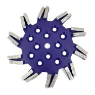Disc stea cu segmenti diamantati pt. slefuire pardoseli - segment dur - Albastru - 250 mm - prindere 19mm - DXDY.8501.250.11.23