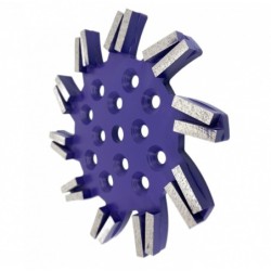 Disc stea cu segmenti diamantati pt. slefuire pardoseli - segment dur - Albastru - 250 mm - prindere 19mm - DXDY.8501.250.11.23