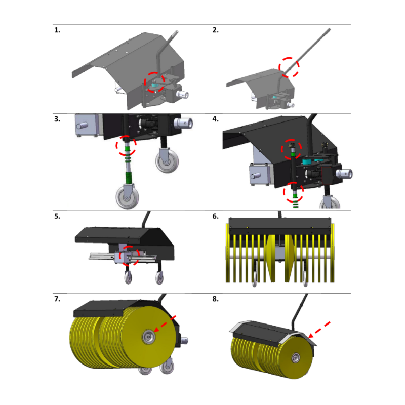 Texas Perie rotativa 80 cm 450mm