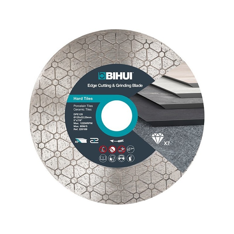 Disc Diamantat pt. taiat si slefuit 125x22.23 (mm) Super Premium - BIHUI-DPE125