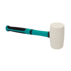 Ciocan cauciuc alb cu maner soft-grip, 675g - BIHUI-RMWO24