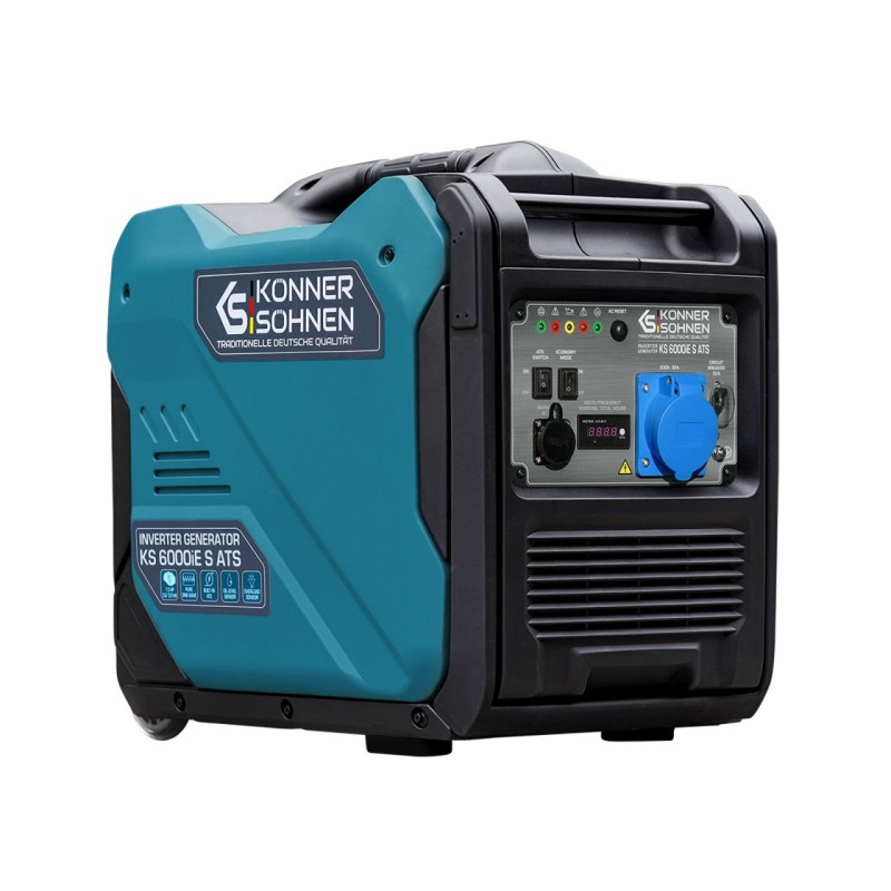 Generator de curent 5.5 kW inverter - benzina - insonorizat - Konner & Sohnen - KS-6000iE-S-ATS