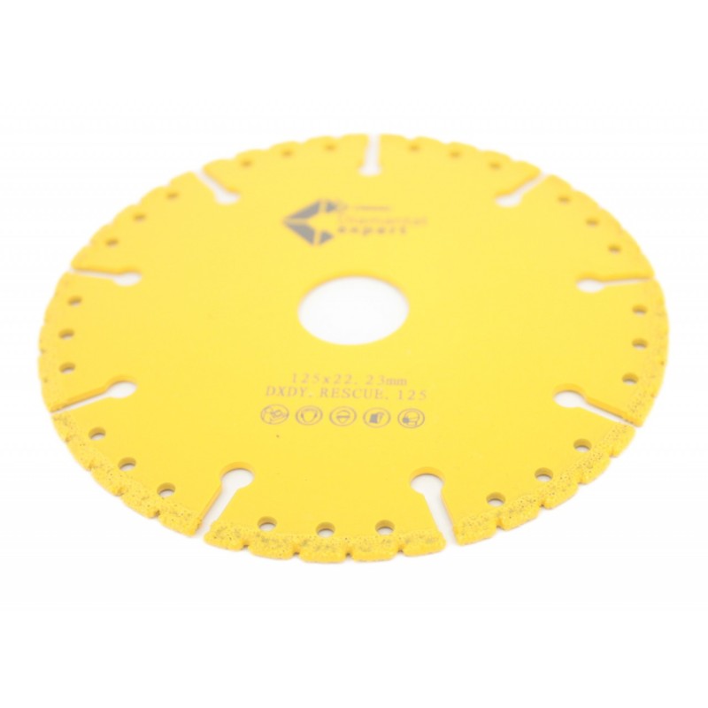 Disc DiamantatExpert pt. Descarcerare - Metal / Universal 125x22.2 (mm) Premium - DXDY.RESCUE.125
