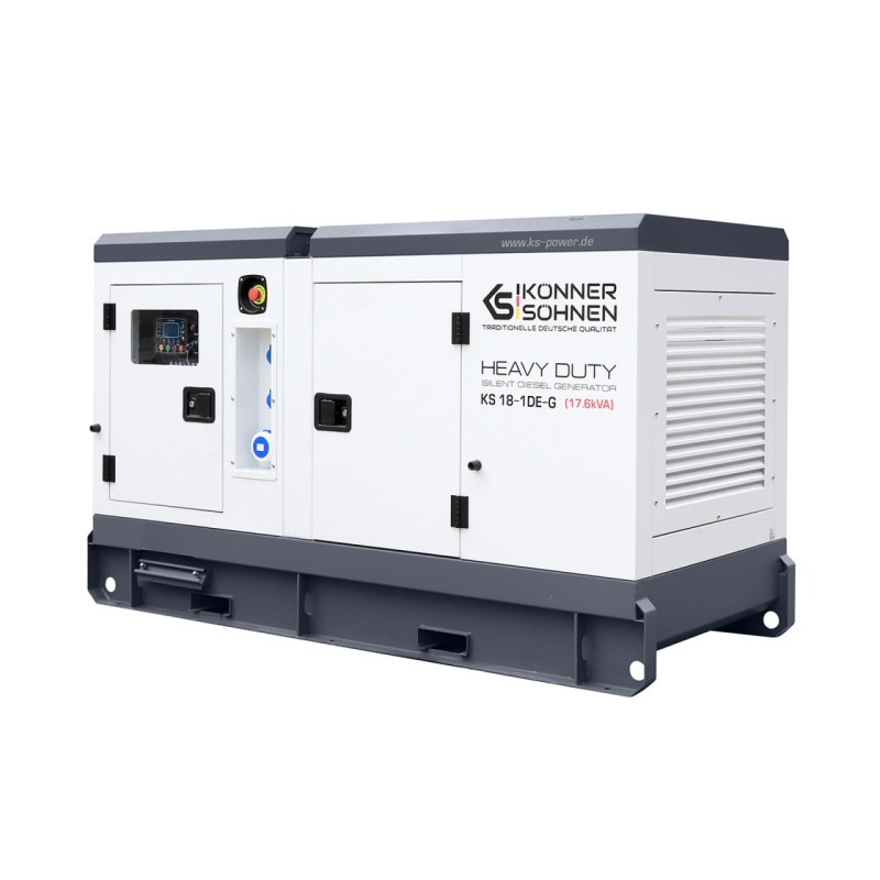 Generator de curent 17.6 kVA diesel - Heavy Duty - insonorizat - Konner & Sohnen - KS-18-1DE-G