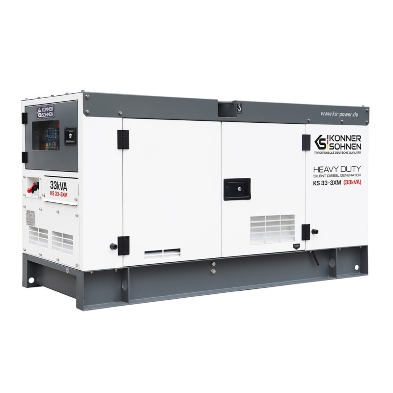 Generator de curent 33 kVA diesel - Heavy Duty - insonorizat - Konner & Sohnen - KS-33-3XM