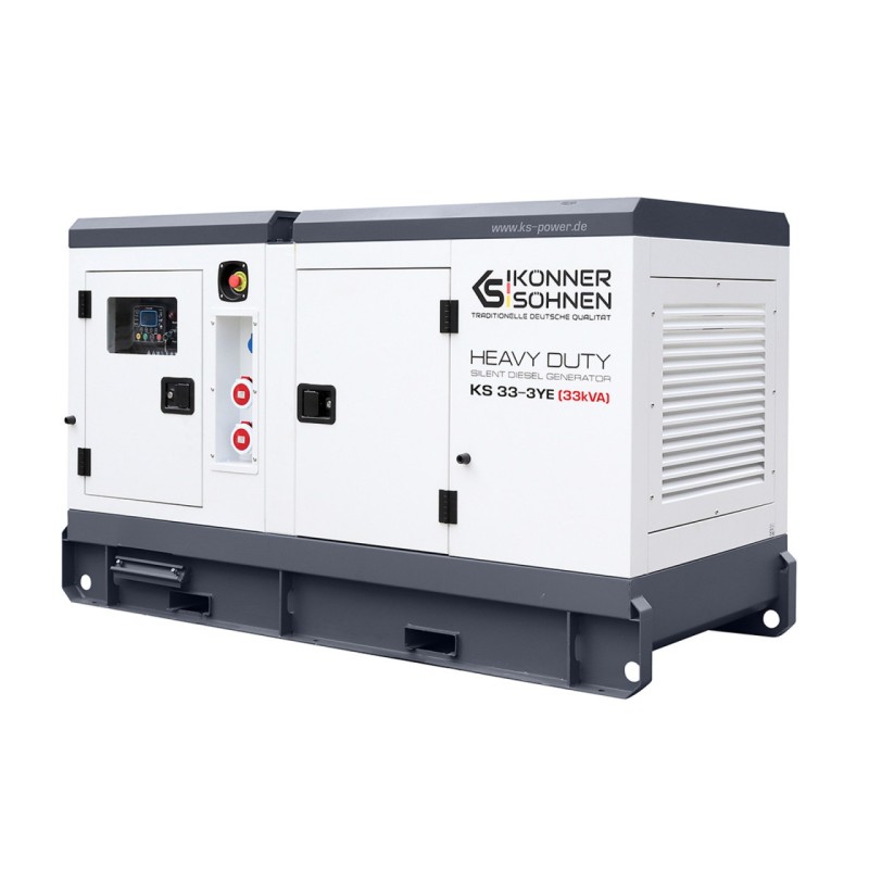 Generator de curent 33 kVA diesel - Heavy Duty - insonorizat - Konner & Sohnen - KS-33-3YE