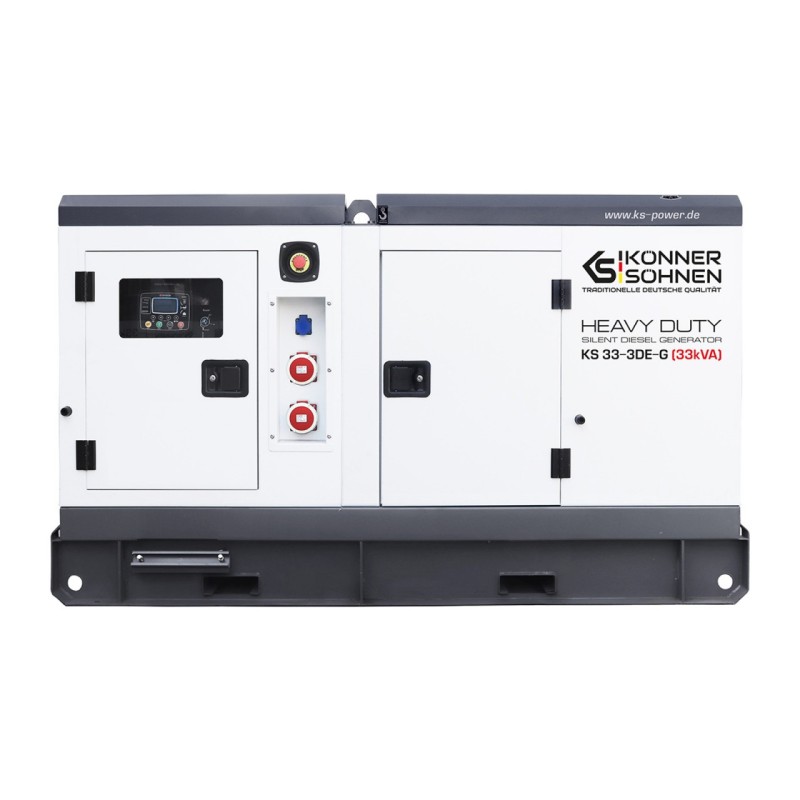 Generator de curent 33 kVA diesel - Heavy Duty - insonorizat - Konner & Sohnen - KS-33-3DE-G