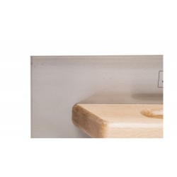 Gletiera dreapta, otel cu maner din lemn, 30cm - RUBI-65950