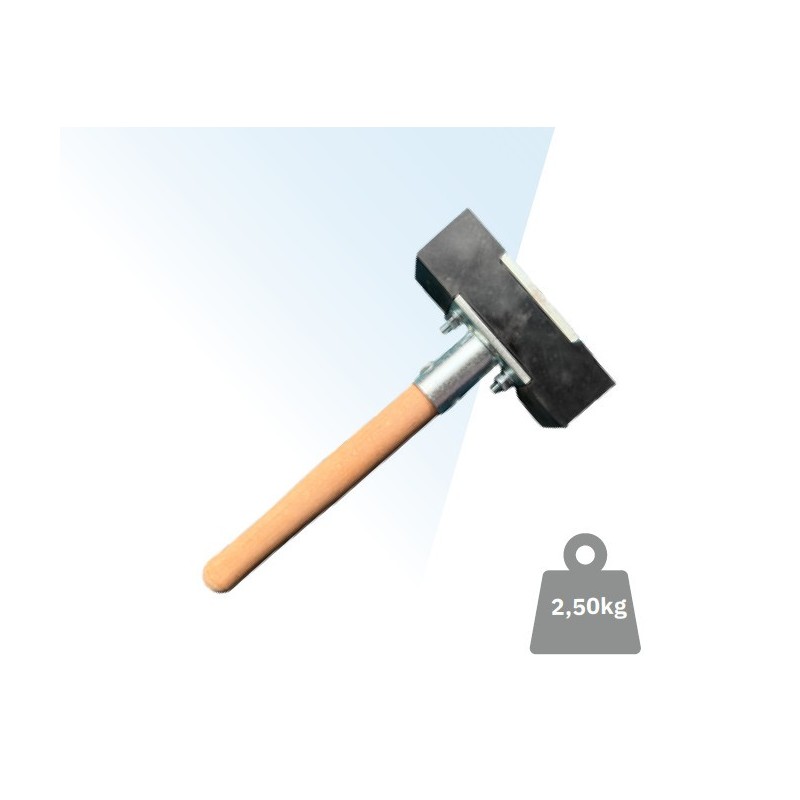 Ciocan de cauciuc pt. pavat, maner scurt 30cm - CXMD.30095