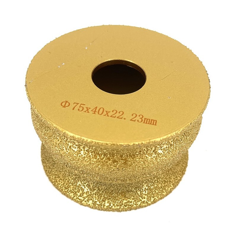 Freza diamantata pentru profilare granit, marmura, gresie, Profil "Continental", 75x22,23 #45- DXDY.FPP.FS1