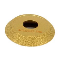 Freza diamantata pentru profilare granit, marmura, gresie, Profil V, 75x22,23 #45 - DXDY.FPP.V1