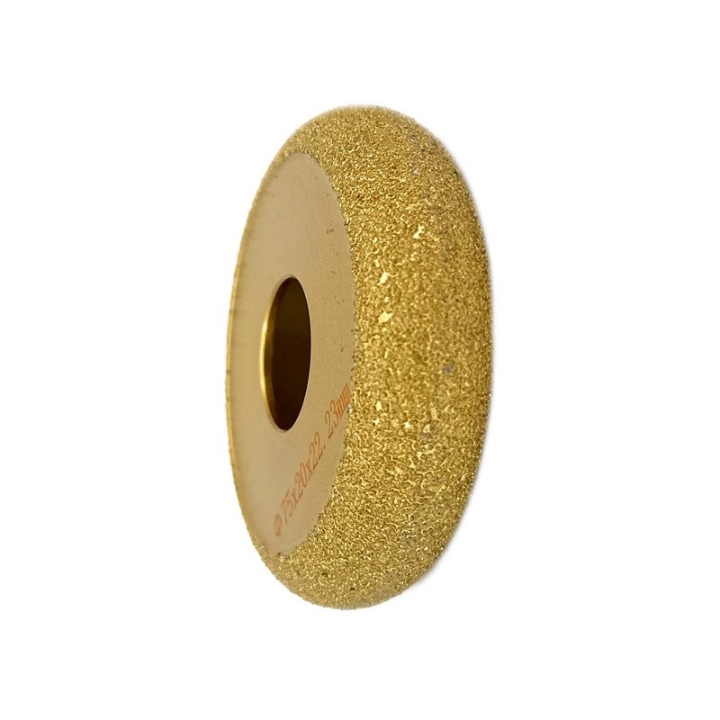 Freza diamantata pentru profilare granit, marmura, gresie, Profil Semicerc Interior, 75x22,23 #45 - DXDY.FPP.C20