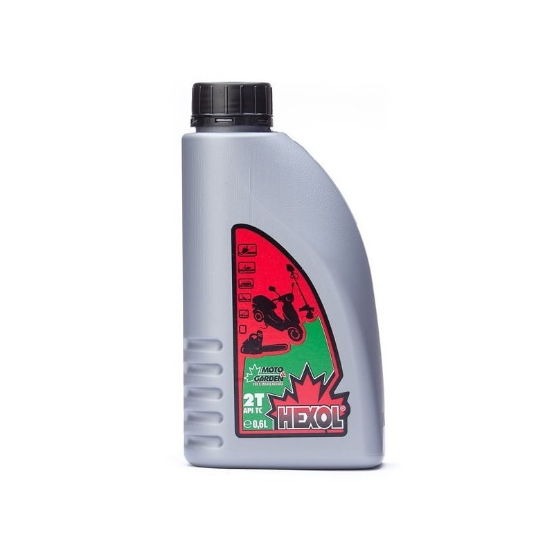 Ulei pentru motoare in doi timpi 2T HEXOL MOTO&GARDEN flacon 0.6 Litri - HEXOL-100108-m1