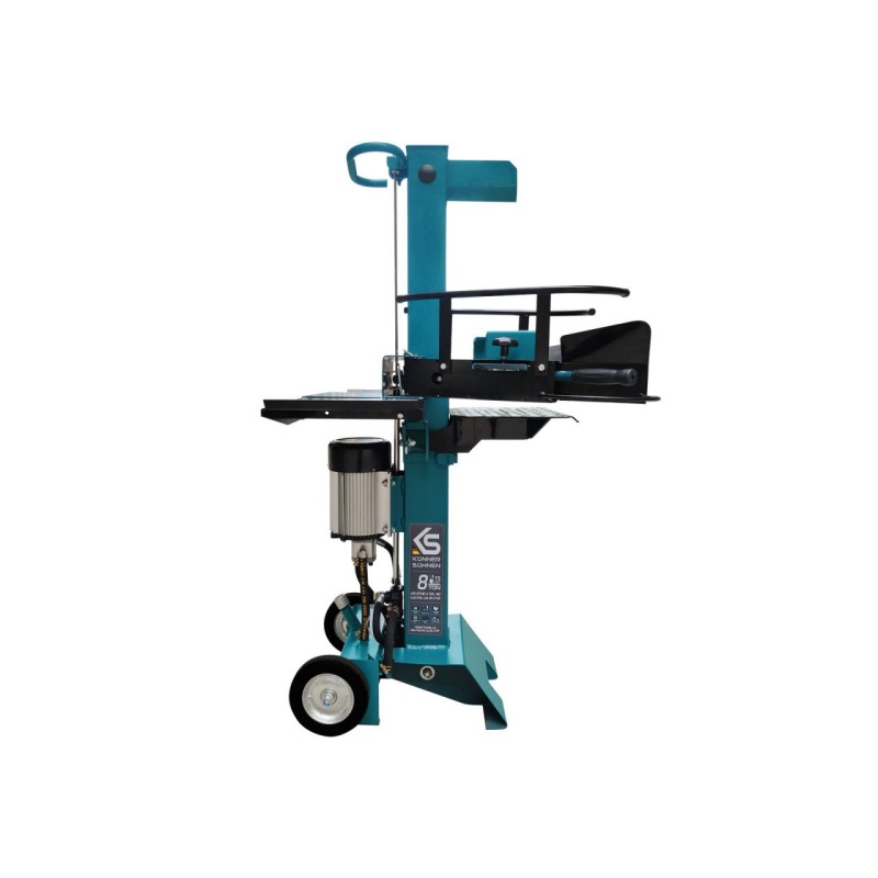 Masina electrica pt. despicat busteni pe verticala - 8 tone, lung. 55cm, Ø 40cm - Konner & Sohnen - KS 8THE V 55/40