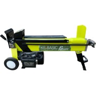 Masina electrica pt. despicat busteni pe orizontala - 6 tone, lung. 52cm, Ø 25cm - Konner & Sohnen - KSB 6THE V 52/25