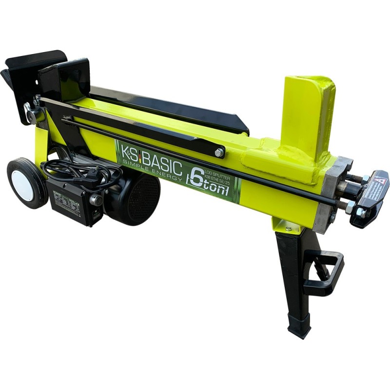 Masina electrica pt. despicat busteni pe orizontala - 6 tone, lung. 52cm, Ø 25cm - Konner & Sohnen - KSB 6THE V 52/25