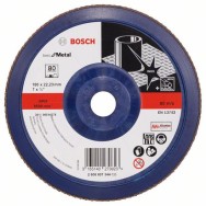 Bosch Disc de slefuire evantai X571, Best for Metal D180mm G80, drept