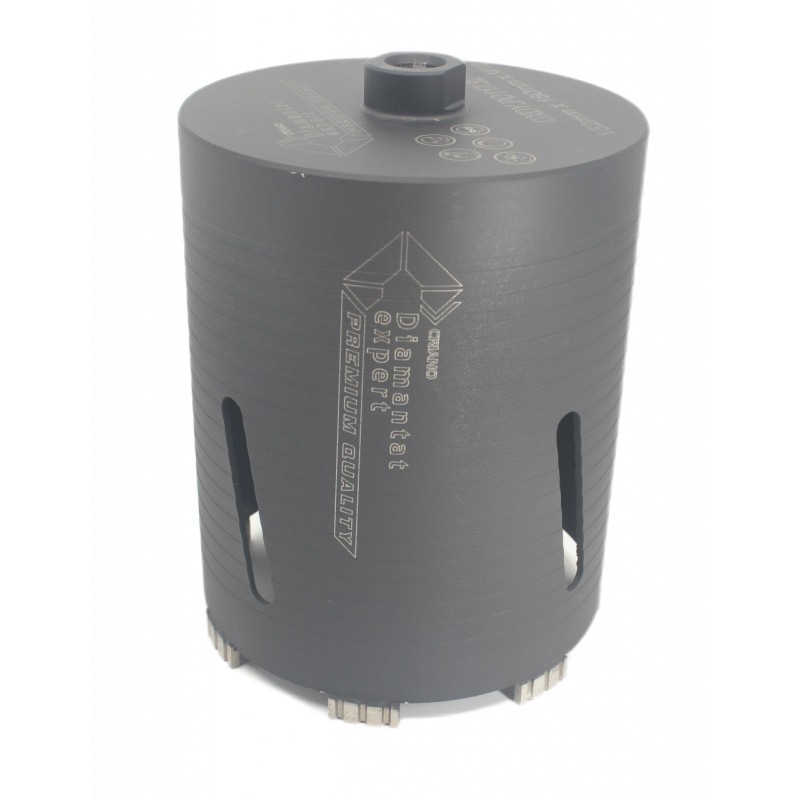 Carota diamantata PREMIUM ø152mm x 180mm x M16 pentru gaurire Beton armat, Zidarie, Granit - DXDY.P0117.152