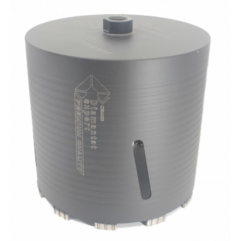 Carota diamantata PREMIUM ø202mm x 180mm x M16 pentru gaurire Beton armat, Zidarie, Granit - DXDY.P0117.202