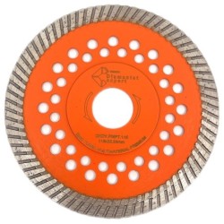 Disc diamantat pentru taiat Granit, Piatra, Beton armat, Materiale dure TURBO Laser 115x22,23mm SUPER PREMIUM - DXDY.PMPT.115