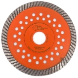 Disc diamantat pentru taiat Granit, Piatra, Beton armat, Materiale dure TURBO Laser 125x22,23mm SUPER PREMIUM - DXDY.PMPT.125