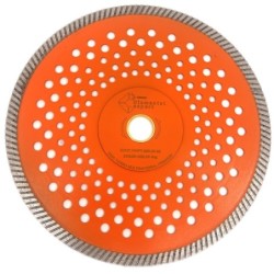 Disc diamantat pentru taiat Granit, Piatra, Beton armat, Materiale dure TURBO Laser 230x25,4mm (cu inel reductor de 22,23mm) SUP