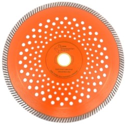 Disc diamantat pentru taiat Granit, Piatra, Beton armat, Materiale dure TURBO Laser 250x30mm (cu inel reductor de 25,4mm) SUPER