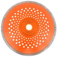 Disc diamantat pentru taiat Granit, Piatra, Beton armat, Materiale dure TURBO Laser 250x30mm (cu inel reductor de 25,4mm) SUPER