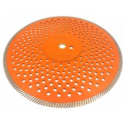 Disc diamantat pentru taiat Granit, Piatra, Beton armat, Materiale dure TURBO Laser 350x25,4mm (cu inel reductor de 20mm) SUPER