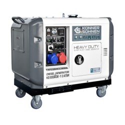 SH - Generator de curent 7.5 kW diesel - Heavy Duty - insonorizat - Konner & Sohnen - KS-9300DE-1/3-ATSR-Super-Silent