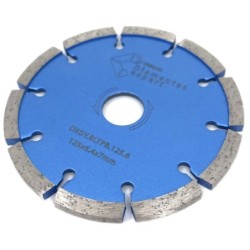 Disc diamantat pentru taiere de rosturi de dilatare in Beton si Sapa 125x22,2mm cu grosime de 6,4mm Standard Profesional - BlueL
