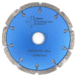 Disc diamantat pentru taiere de rosturi de dilatare in Beton si Sapa 125x22,2mm cu grosime de 8mm Standard Profesional - BlueLin
