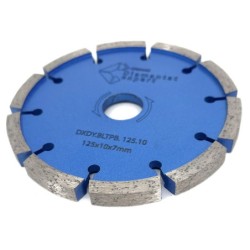 Disc diamantat pentru taiere de rosturi de dilatare in Beton si Sapa 125x22,2mm cu grosime de 10mm Standard Profesional - BlueLi