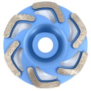 Disc cupa diamantata forma L pentru slefuire Beton/Abrazive 115x22,2mm Standard Profesional - BlueLine - DXDY.BLLC.115