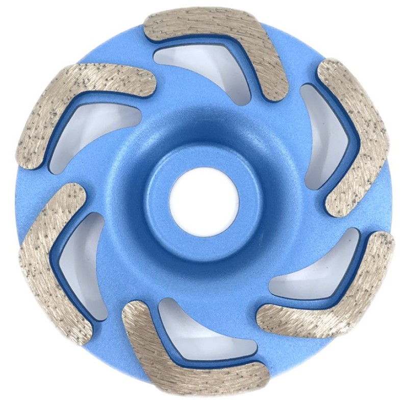 Disc cupa diamantata forma L pentru slefuire Beton/Abrazive 115x22,2mm Standard Profesional - BlueLine - DXDY.BLLC.115