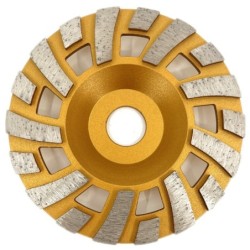 Disc cupa diamantata cu dinti alternativi pentru slefuire rapida de Beton si Abrazive 125mmx22,2mm PREMIUM - DXDY.PLCC.125