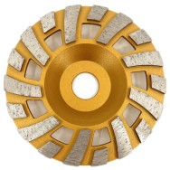 Disc cupa diamantata cu dinti alternativi pentru slefuire rapida de Beton si Abrazive 125mmx22,2mm PREMIUM - DXDY.PLCC.125