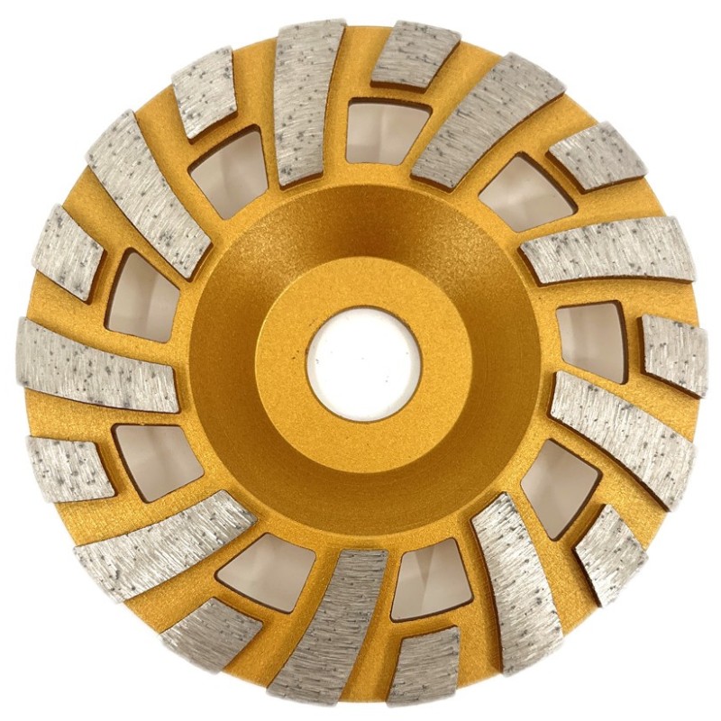 Disc cupa diamantata cu dinti alternativi pentru slefuire rapida de Beton si Abrazive 125mmx22,2mm PREMIUM - DXDY.PLCC.125